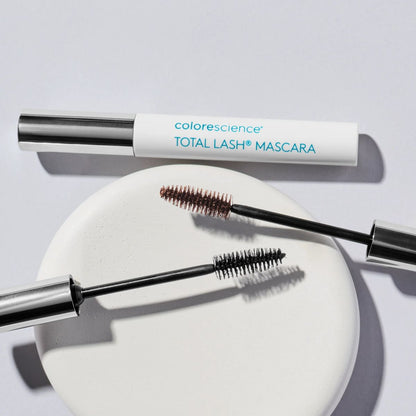Colorescience Total Lash Mascara with wand on a white background