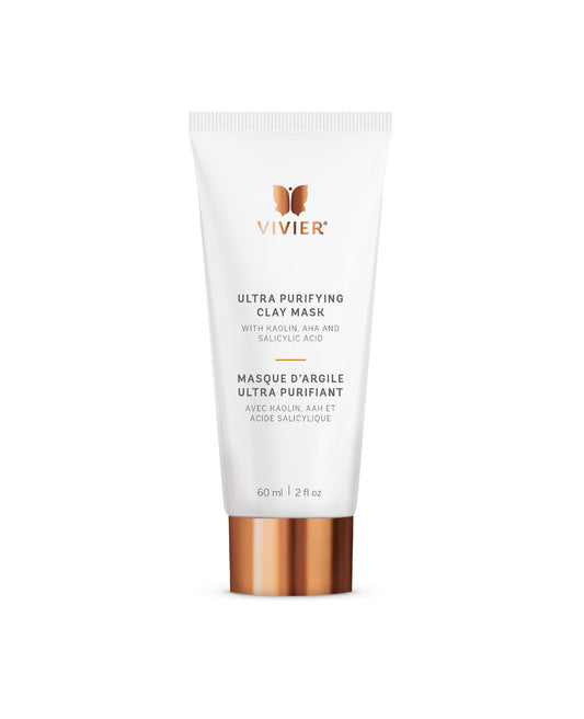 Vivier Ultra Purifying Clay Mask tube on a white background